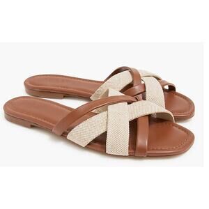 J.Crew Mixed Criss-Cross Slide Sandals
